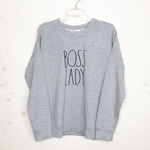 RAE Dunn Gray boss lady graphic sweatshirt - Picture 5 of 13
